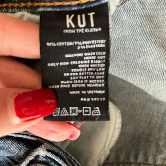 Kut from the Kloth Classic Light Wash Jeans Women’s Size 24W - Picture 11 of 13